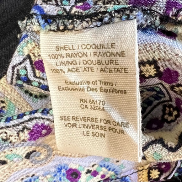 Free People Paisley In Tiers Boho Mini Dress XS Multicolor Festival Coachella - Picture 9 of 9